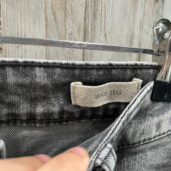 Logo Lori Goldstein QVC Gray Wide Leg Crop Jeans Button Fly Women’s Size 16 - Picture 5 of 9